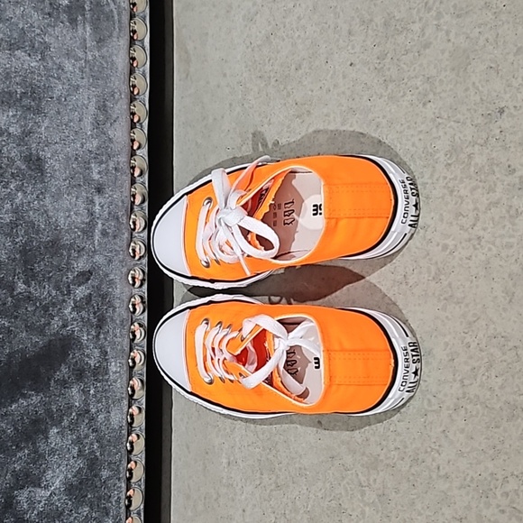 Orange Chuck Taylor All Star Canvas Unisex Low Top Shoes New! - Picture 3 of 7